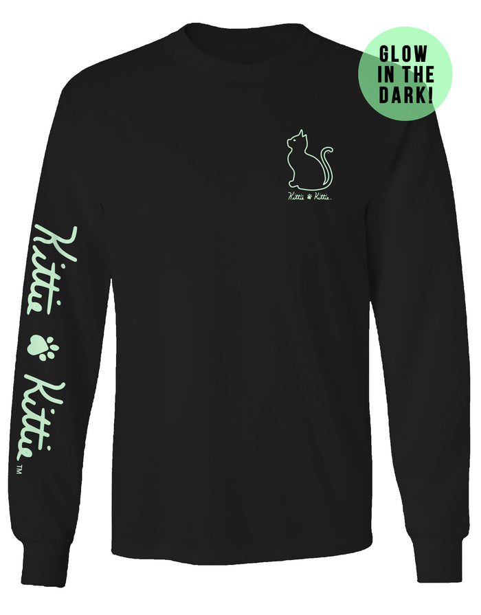 DANCING SKELETONS KITTIE, ADULT LS KITTIE KITTIE