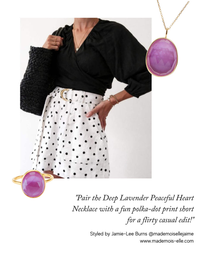 Gold Vermeil, Deep Lavender