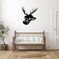 Deer Head Design - Metal Wall Art - MetalPlex