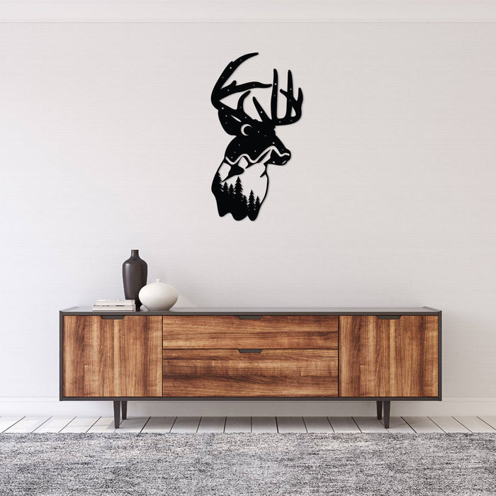 Deer Mountain - Metal Wall Art - MetalPlex