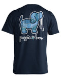 DENIM PATCHWORK PUP PUPPIE LOVE