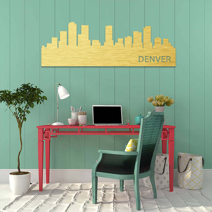 Denver Skyline - Metal Wall Art - MetalPlex