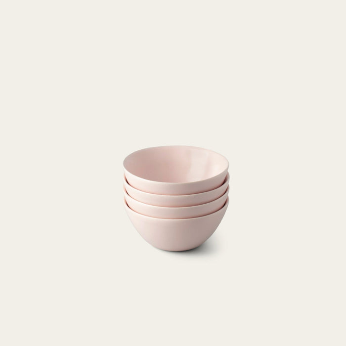 Dessert bowls dinnerware by Fable Home, shown in a blushpink finish. – #blushpink