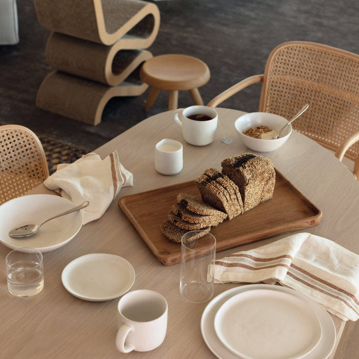 Dinnerware set bundles by Fable Home, shown in a speckledwhite finish. – #speckledwhite