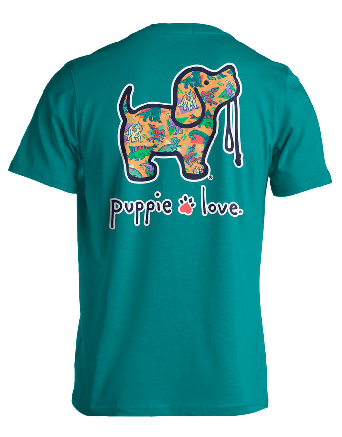 DINOSAUR PATTERN PUP PUPPIE LOVE