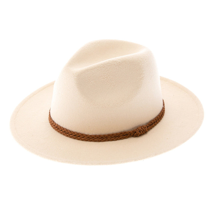 Ivory Vegan Felt Fedora
