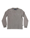 DOG MOM CORDUROY CREWNECK, PEARL GREY SUPER SALE PUPPIE LOVE