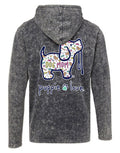 DOG MOM PATTERN PUP, ADULT HOODIE TEE PUPPIE LOVE