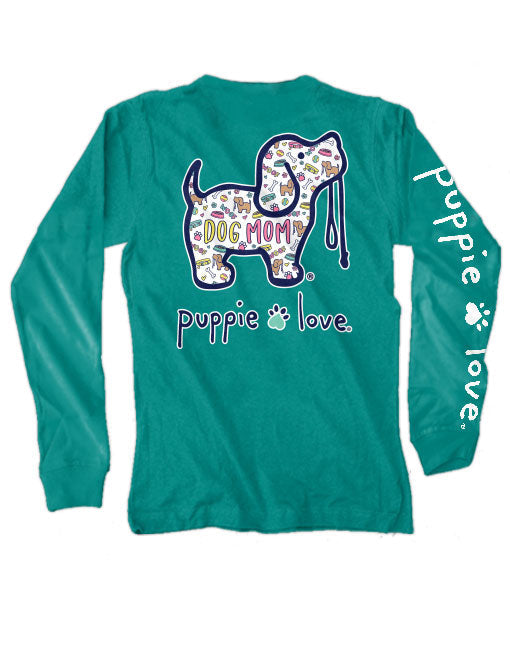 DOG MOM PATTERN PUP, ADULT LS PUPPIE LOVE