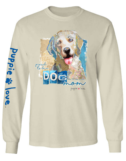 DOG MOM RETRIEVER, ADULT LS Long Sleeve Shirts PUPPIE LOVE x CONNIE HALEY