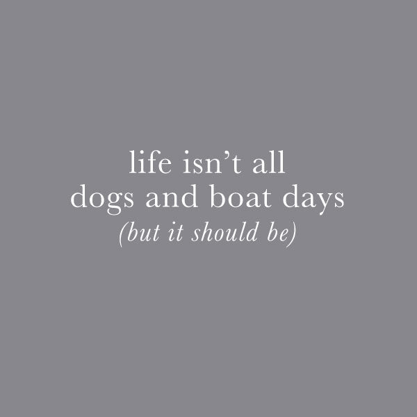 DOGS AND BOAT DAYS, CREWNECK PUPPIE LOVE