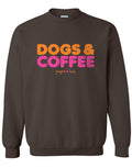 DOGS AND COFFEE, ADULT SWEATSHIRT PUPPIE LOVE