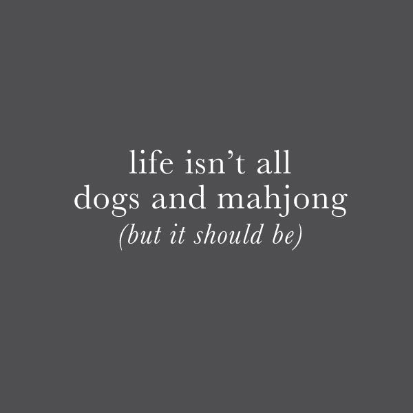 DOGS AND MAHJONG PUPPIE LOVE