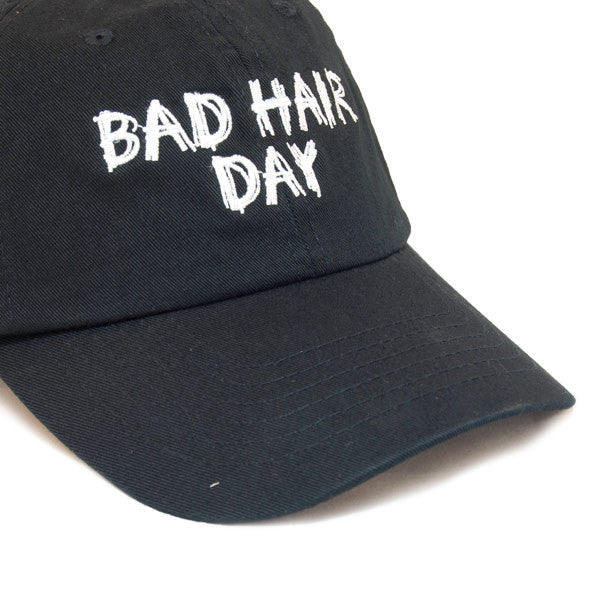 Dorfman Pacific - Bad Hair Day Script Baseball Cap - Closeup
