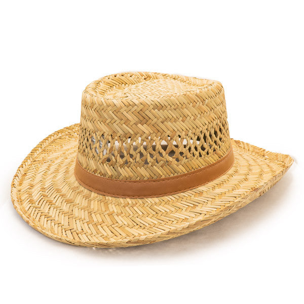Dorfman Pacific - Murray Rush Gambler Straw Sun Hat - Opposite Side