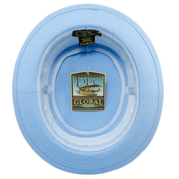 Dorfman Pacific - Roll up Bucket Hat - Light Blue - Bottom