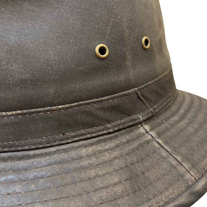 Dorfman-Pacific-MC146-The-Trek-Weathered-Cotton-Safari-Hat-Detail