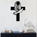 Dove Cross - Metal Wall Art - MetalPlex