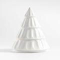 Dover Large White Ceramic Christmas Tree 10"