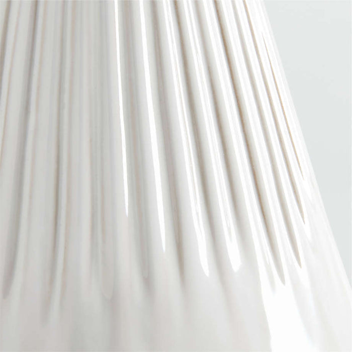 Dover Medium White Ceramic Christmas Tree 9"