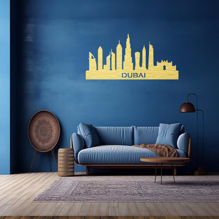 Dubai Skyline - Metal Wall Art - MetalPlex