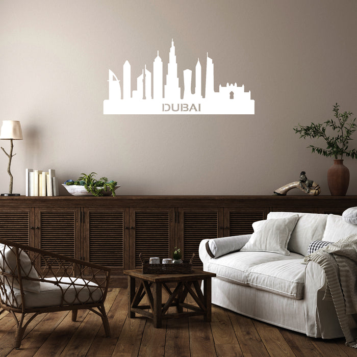 Dubai Skyline - Metal Wall Art - MetalPlex