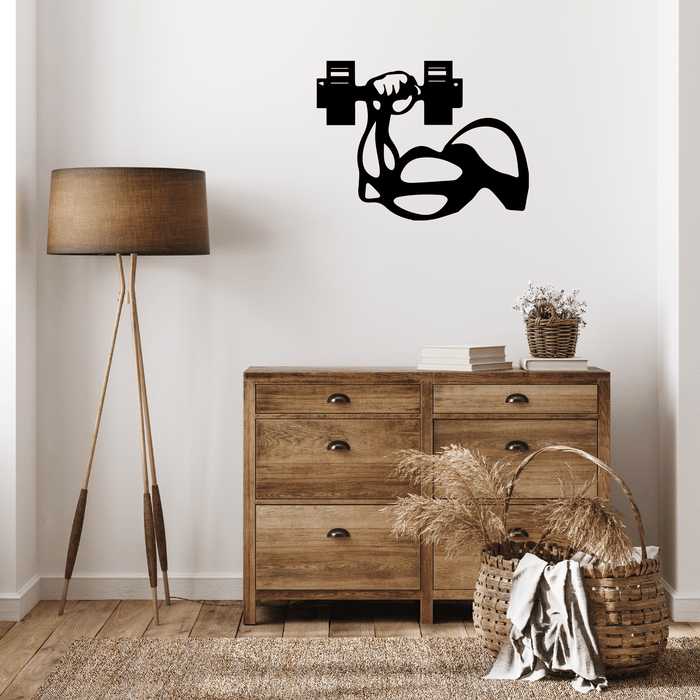 Dumbbell - Metal Wall Art - MetalPlex