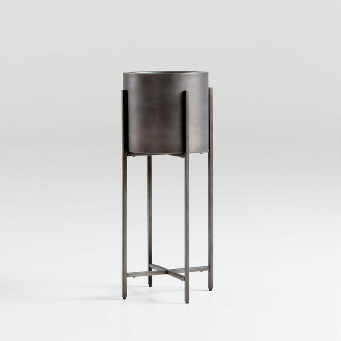 Dundee Bronze Floor Indoor/Outdoor Planter - Crate and Barrel Philippines