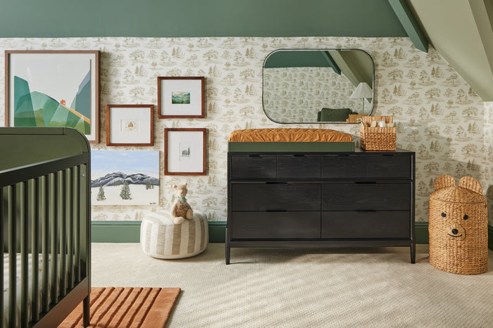 Edge Black Rounded Rectangle Mirror