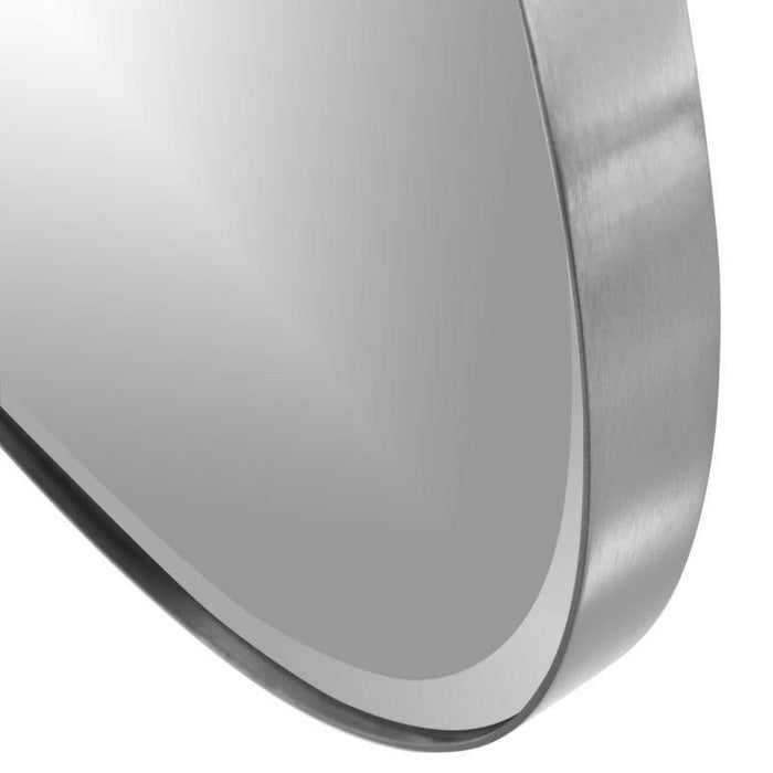 Edge Silver Round 30" Wall Mirror - Crate and Barrel Philippines