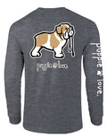 ENGLISH BULLDOG PUP, ADULT LS PUPPIE LOVE
