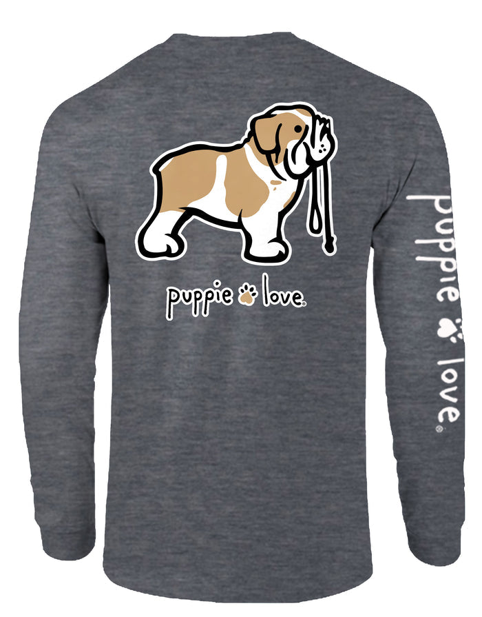 ENGLISH BULLDOG PUP, ADULT LS PUPPIE LOVE