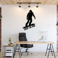 Enjoy The Ride Snowboarder - Metal Wall Art - MetalPlex