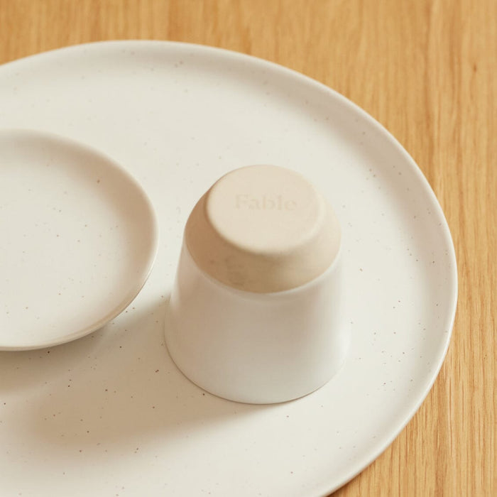 Espresso cups drinkware by Fable Home, shown in a speckledwhite finish. – #speckledwhite