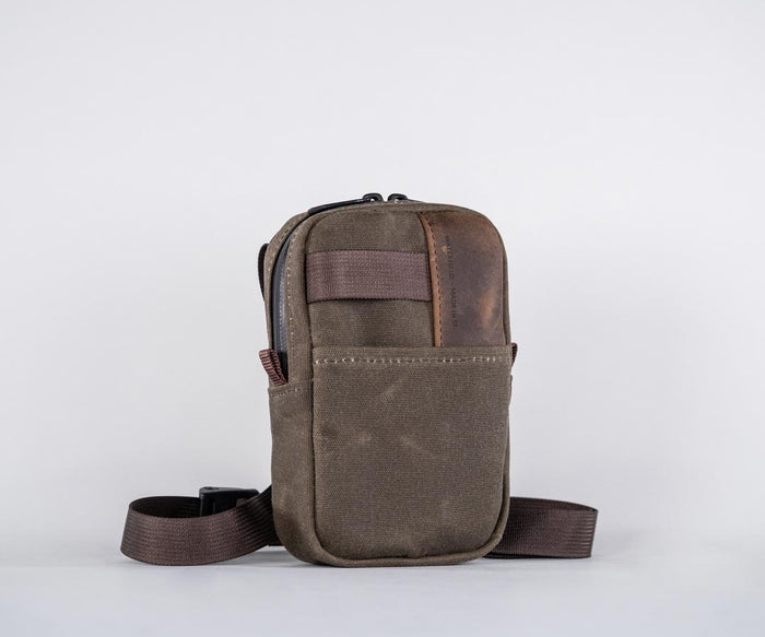 Canvas with Chocolate Leather $89