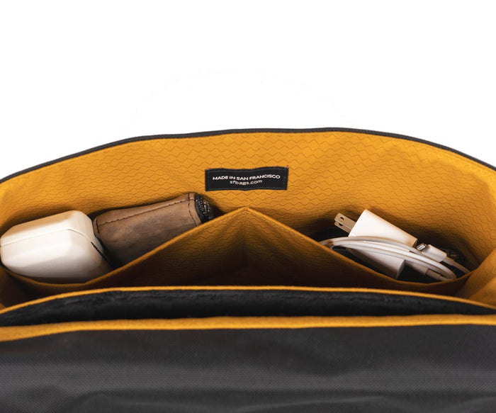 Two deep interior side pockets holds accessories