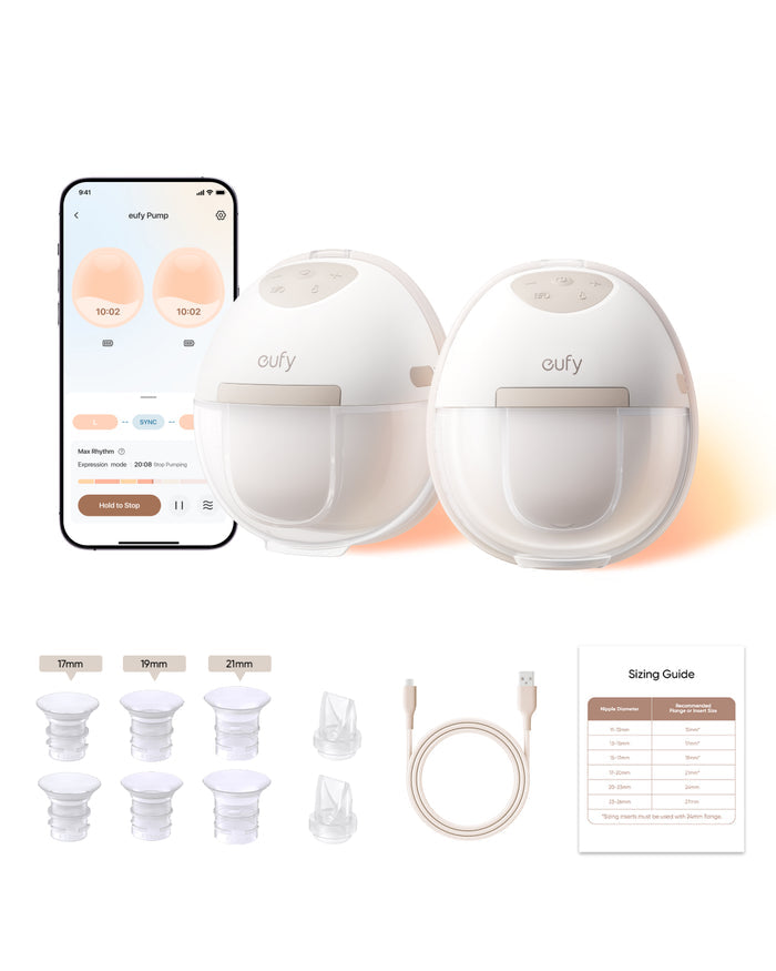 eufy E20 Heated Wearable Breast Pump with HeatFlow™
