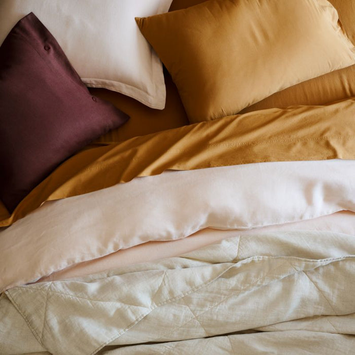 European Flax ®-Certified Linen Arcadia Tan Full/Queen Quilt