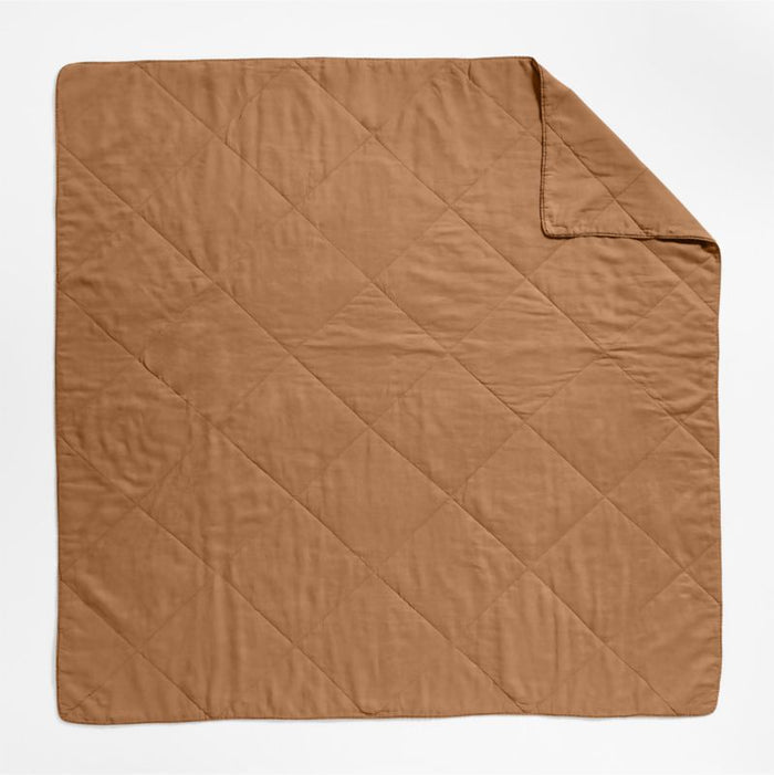 European Flax ®-Certified Linen Brulee Brown Full/Queen Quilt