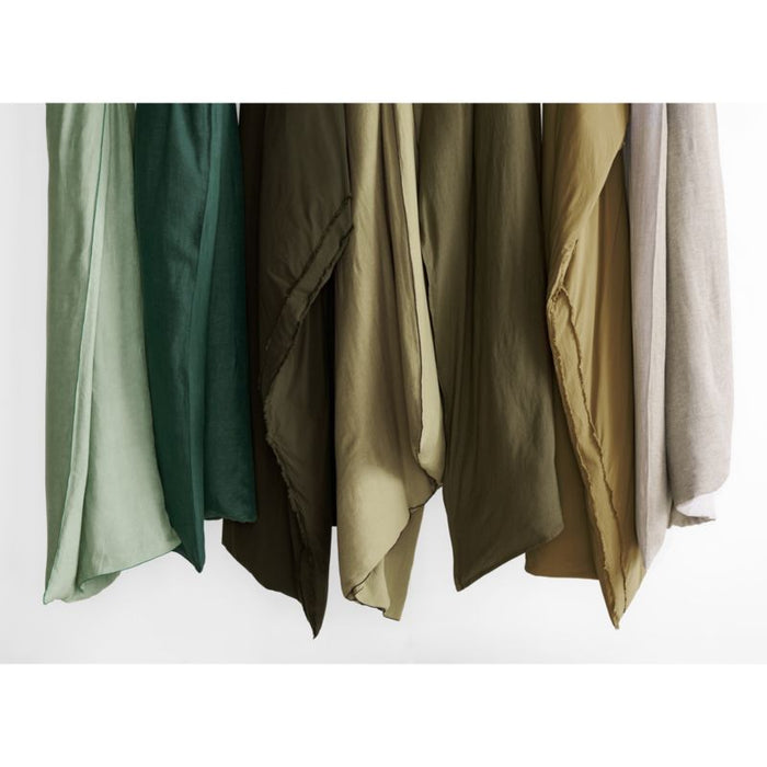 European Flax ®-Certified Linen Burnt Green King-Size Duvet Cover