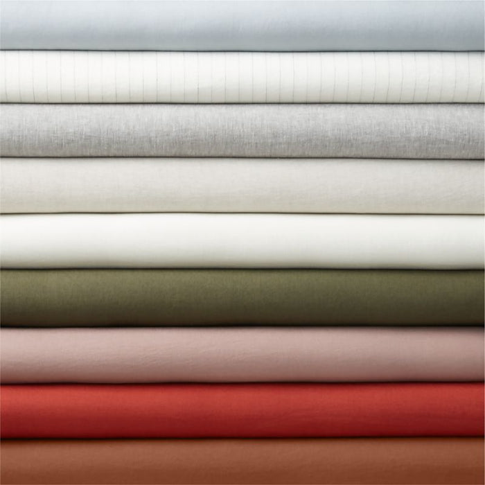 European Flax ®-Certified Linen Castilian Red King-Size Duvet Cover