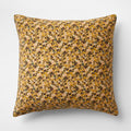 EUROPEAN FLAX -Certified Linen Ditsy Floral Yellow Euro Pillow Sham Cover