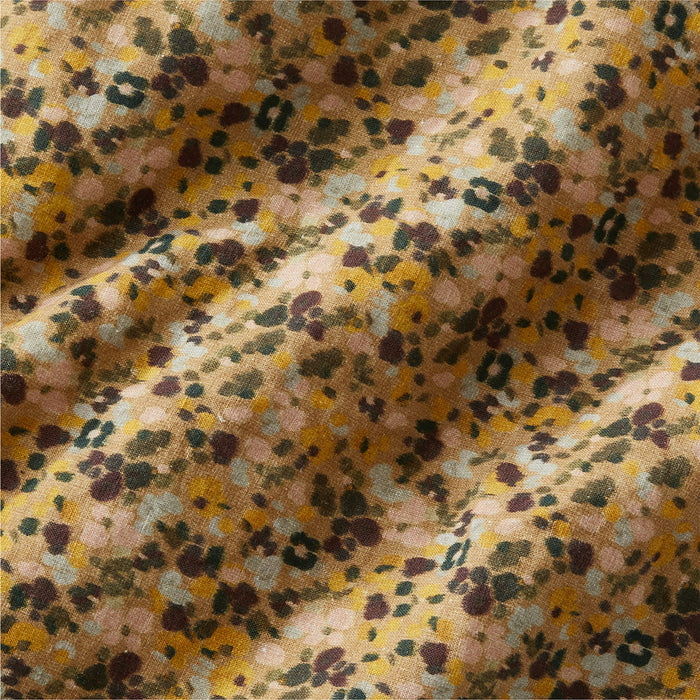 EUROPEAN FLAX -Certified Linen Ditsy Floral Yellow Full/Queen Duvet Cover