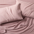 European Flax ®-Certified Linen Moody Mauve King Bed Sheet Set