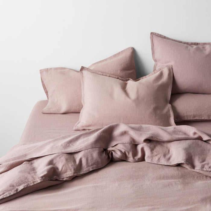 European Flax ®-Certified Linen Moody Mauve King Bed Sheet Set