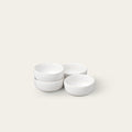 Everything bowls dinnerware by Fable Home, shown in a speckledwhite finish. – #speckledwhite