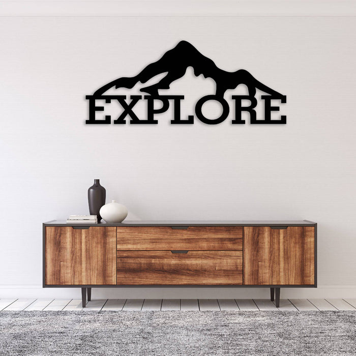 Explore Mountains - Metal Wall Art - MetalPlex