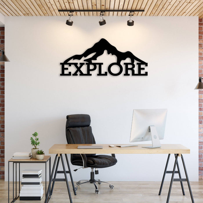 Explore Mountains - Metal Wall Art - MetalPlex