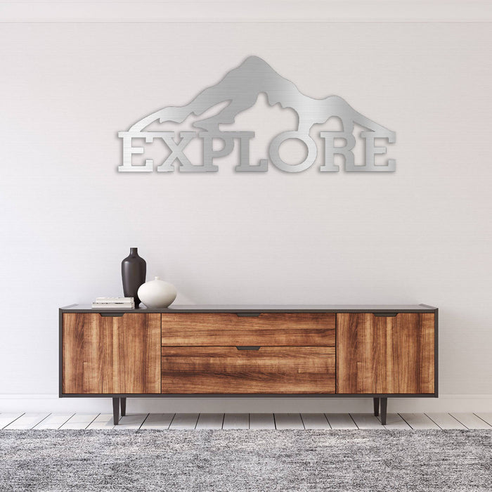 Explore Mountains - Metal Wall Art - MetalPlex