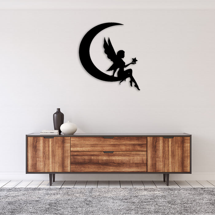 Fairy Moon - Metal Wall Art - MetalPlex